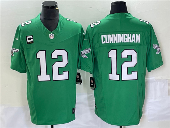 Men's Philadelphia Eagles #12 Randall Cunningham Green 2023 F.U.S.E. With C Patch Vapor Untouchable Stitched Football Jersey